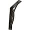 Ekena Millwork Miller Wrought Iron Bracket, (Single center brace), Antiqued Warm Silver 1 1/2"W x 5 1/2"D x 8"H BKTM01X05X08SMIAWS - alternate 1